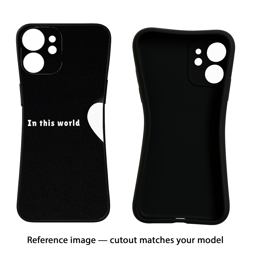 This World iQOO Neo 7 Pro Back Cover Black Soft Case - Hello Swanky