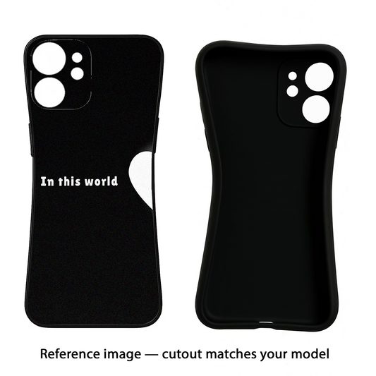 This World iQOO Neo 7 Pro Back Cover Black Soft Case - Hello Swanky