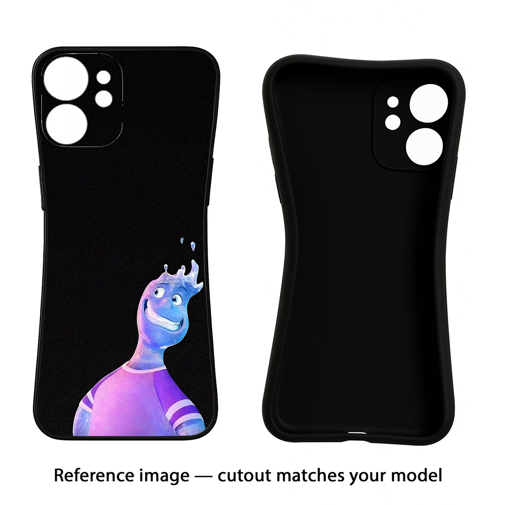 Wade Wave iQOO Neo 9 Back Cover Black Soft Case - Hello Swanky