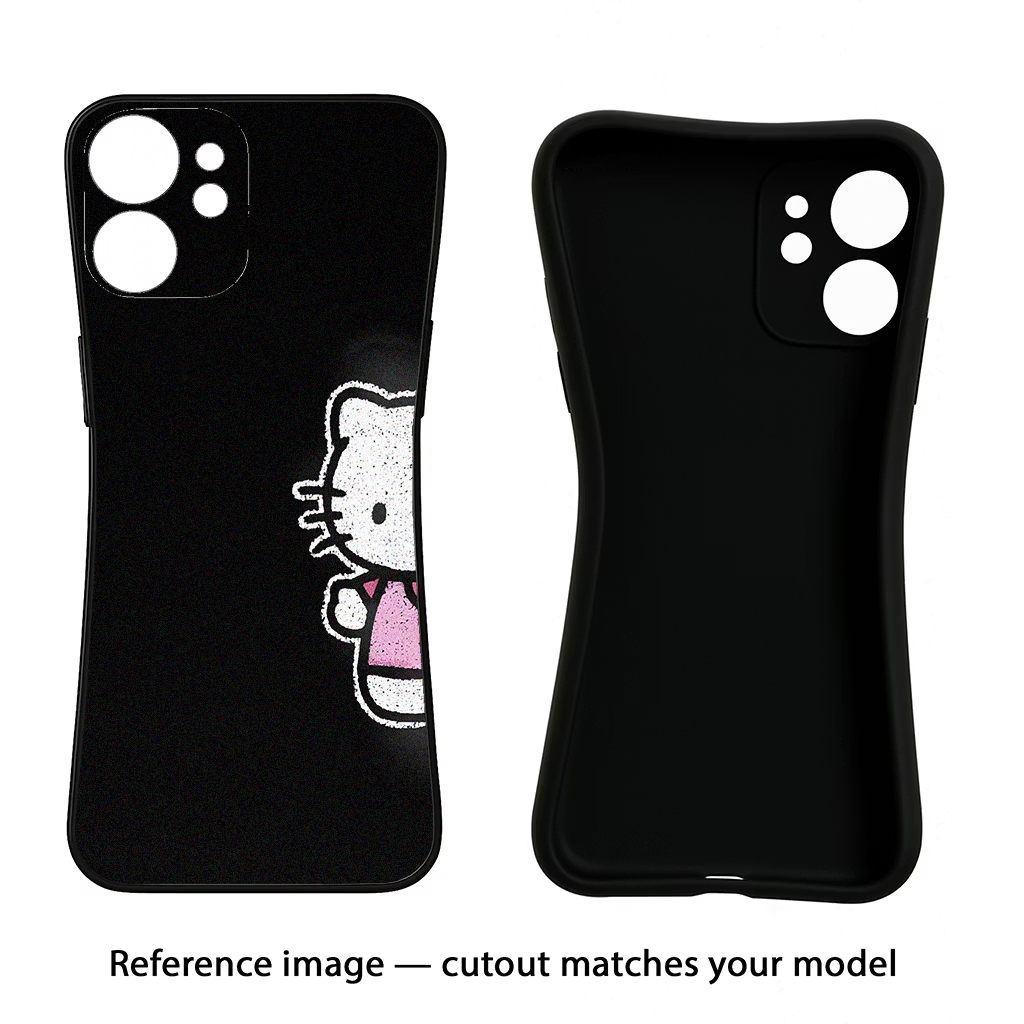 Kitty Charm iQOO Neo 9 Back Cover Black Soft Case - Hello Swanky