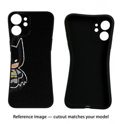 Bat Kitty iQOO Neo 7 Pro Back Cover Black Soft Case - Hello Swanky
