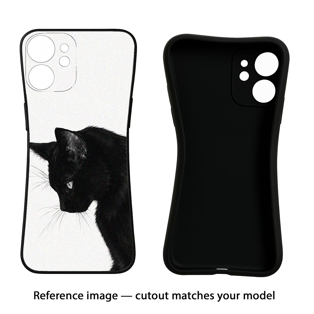 Shadow Gaze iQOO Neo 7 Pro Back Cover Black Soft Case - Hello Swanky