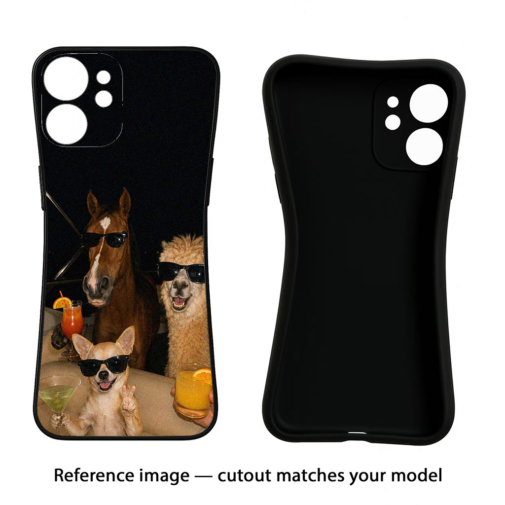 Party Squad iQOO Neo 9 Back Cover Black Soft Case - Hello Swanky