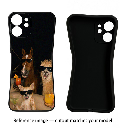 Party Squad iQOO Neo 9 Back Cover Black Soft Case - Hello Swanky