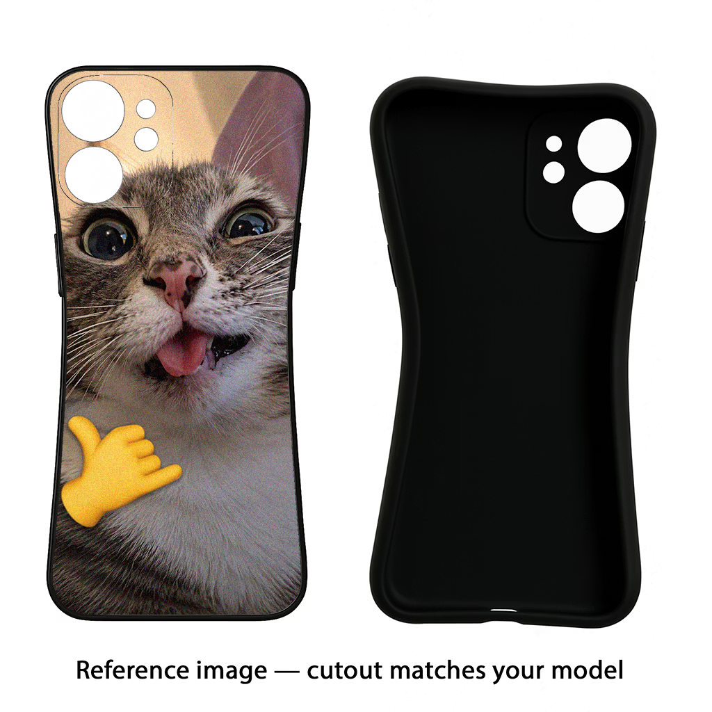 Silly Cat Call iQOO Neo 9 Back Cover Black Soft Case - Hello Swanky