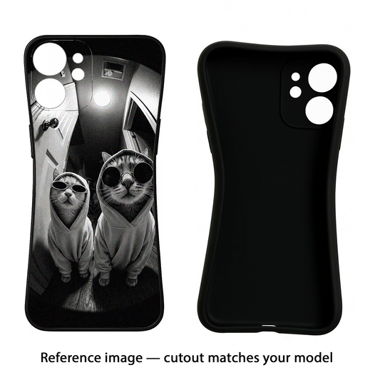 Hood Cats iQOO Neo 9 Back Cover Black Soft Case - Hello Swanky