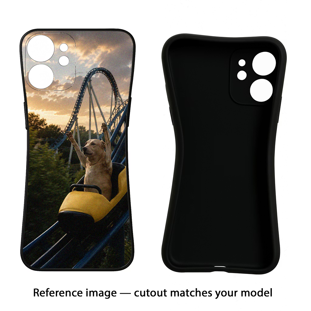 Rollercoaster Dog iQOO Neo 9 Back Cover Black Soft Case - Hello Swanky