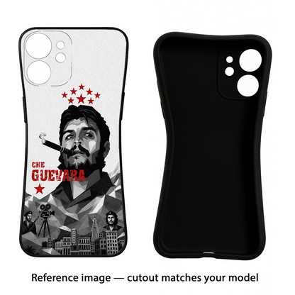 Che Guevara Iconic iQOO Neo 7 Pro Back Cover Black Soft Case - Hello Swanky