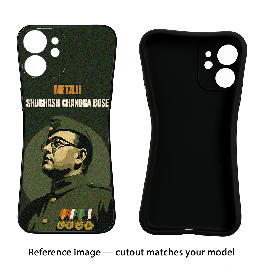 Netaji Legacy iQOO Neo 9 Back Cover Black Soft Case - Hello Swanky