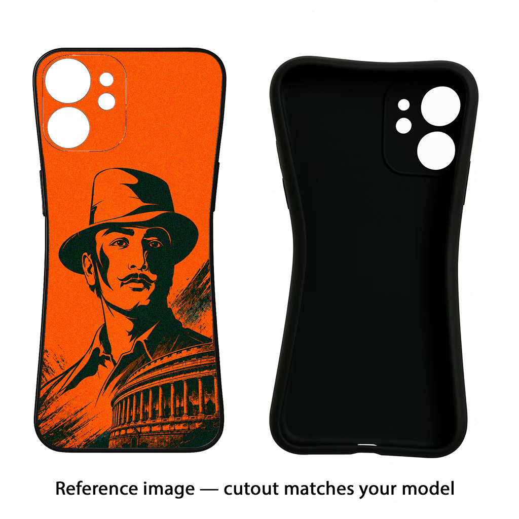 Bhagat Singh Legacy POCO X7 Pro 5G Back Cover Black Soft Case - Hello Swanky