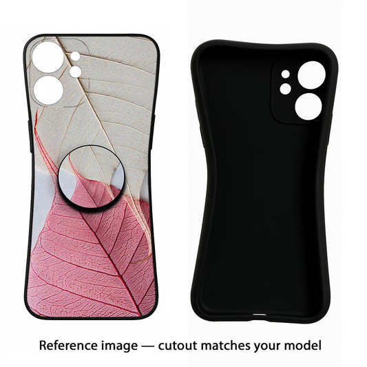 White Pink Leaf Samsung M32 5G Pop Case
