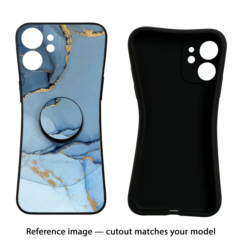 Blue Marble iQOO Neo 7 Pro Back Cover Black Soft Case - Hello Swanky