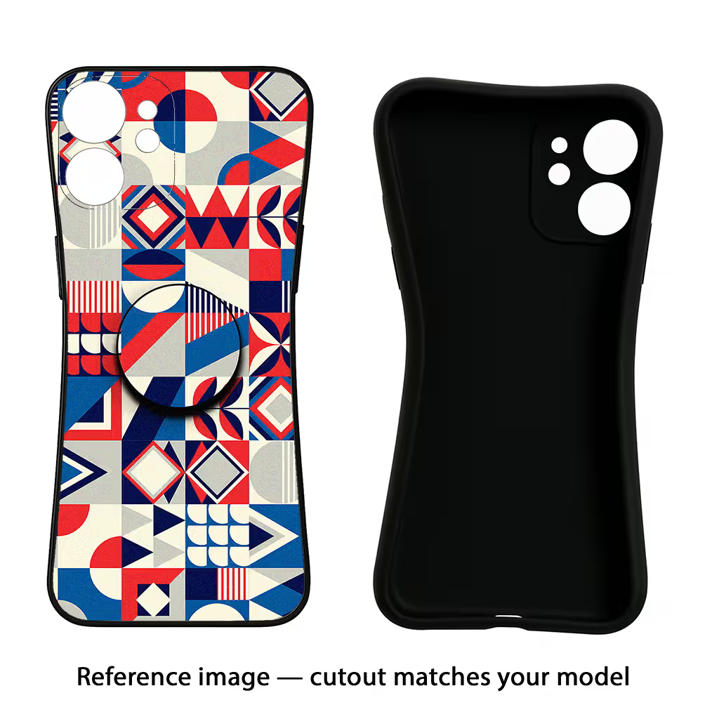 Colorful Pattern iQOO Neo 7 Pro Back Cover Black Soft Case - Hello Swanky