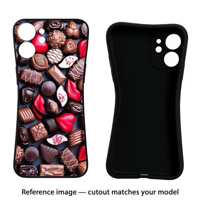 Chocolates iQOO Neo 9 Back Cover Black Soft Case - Hello Swanky