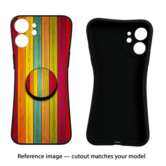 Multicolor Wooden iQOO Neo 10R 5G Pop Case