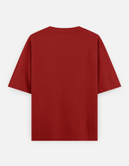 Red Bulk Unisex Round Neck Half Sleeve T-Shirt Casual Wear