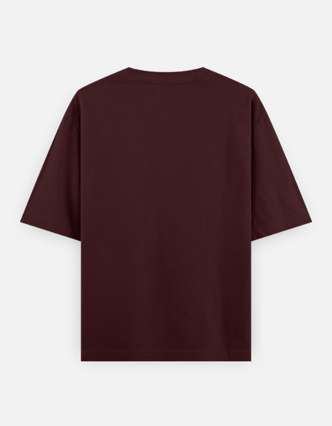 Bulk Brick Red 100% Polyester Round Neck T-Shirt Durable