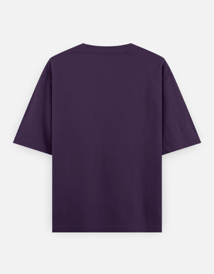 Bulk Unisex Purple Oversized T-Shirt 240 GSM Cotton Durable