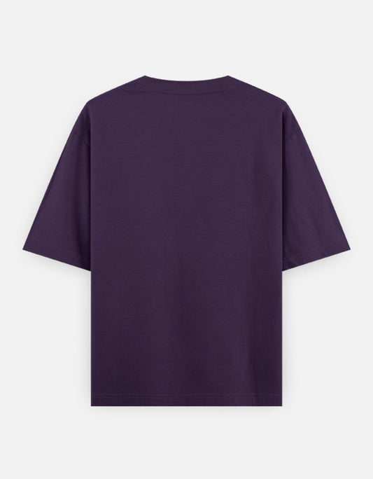 Bulk Unisex Purple Oversized T-Shirt 240 GSM Cotton Durable
