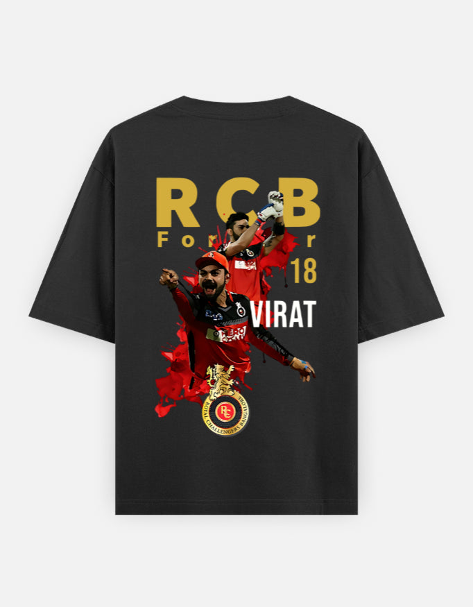 RCB Forever 18 Tee Oversized T-Shirt