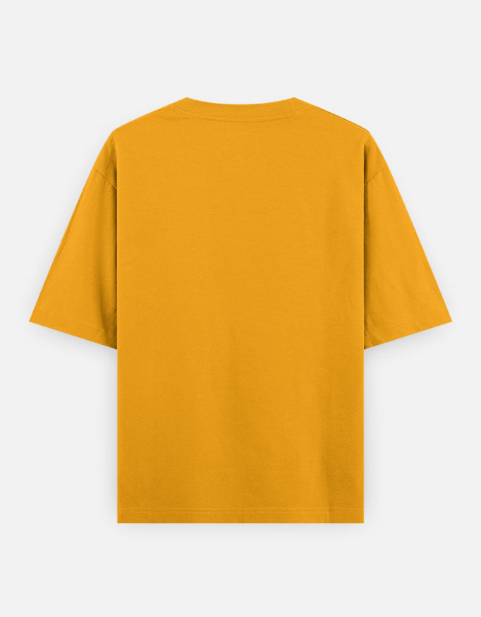 Bulk Golden Yellow 100% Polyester Round Neck T-Shirt Durable