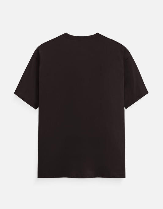 Black Bulk Unisex Round Neck Half Sleeve T-Shirt Casual Wear