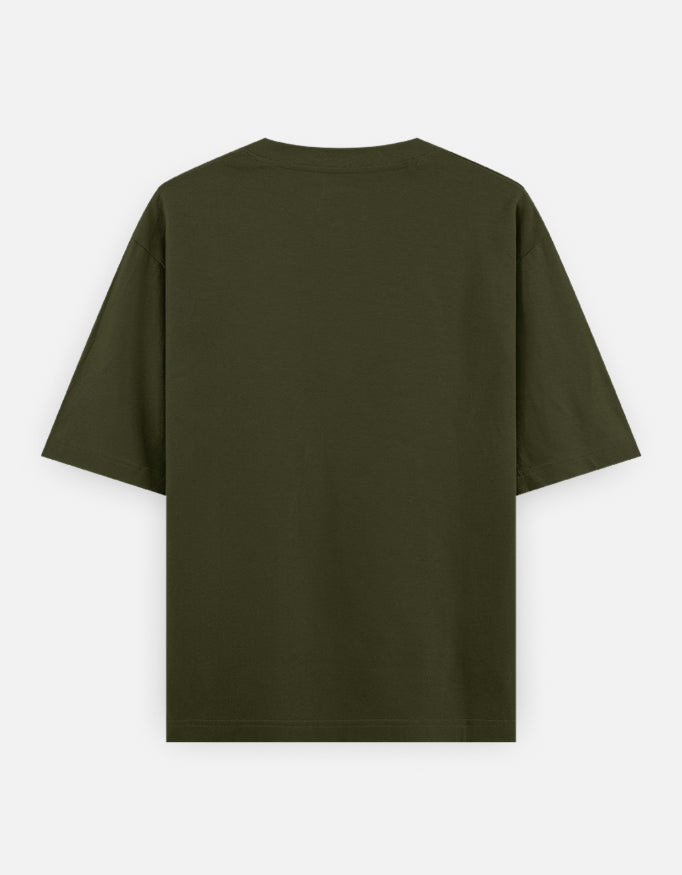 Olive Green Bulk Unisex Round Neck Half Sleeve T-Shirt