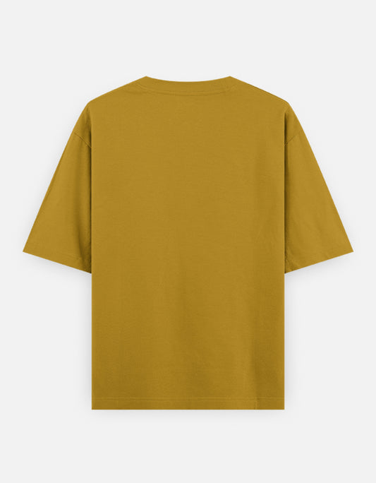 Bulk Mustard Yellow 100% Polyester Round Neck T-Shirt Durable