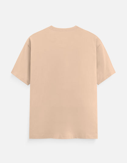 Bulk Peach Polyester Round Neck T-Shirt Comfortable Wear