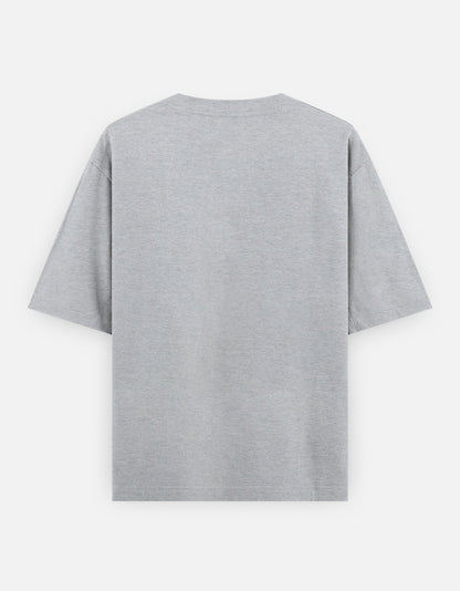 Melange Grey Bulk Unisex Round Neck Half Sleeve T-Shirt