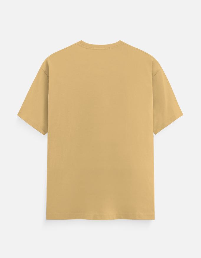 Bulk Unisex Beige Round Neck T-Shirt Premium Quality