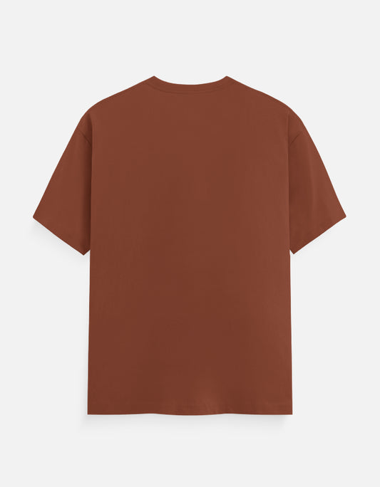 Bulk Copper 100% Polyester Round Neck T-Shirt Durable Fit