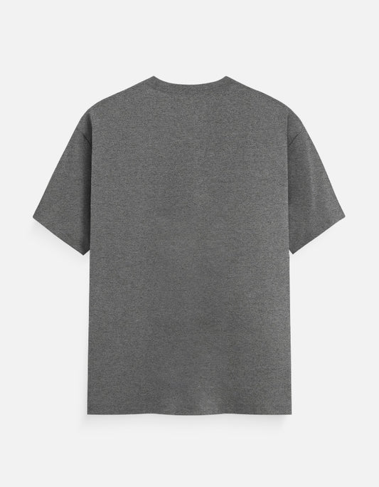 Charcoal Melange Bulk Unisex Round Neck Half Sleeve T-Shirt