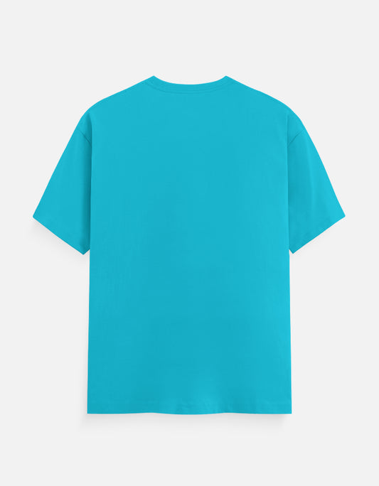 Bulk Sky Blue 100% Polyester Round Neck T-Shirt Comfort