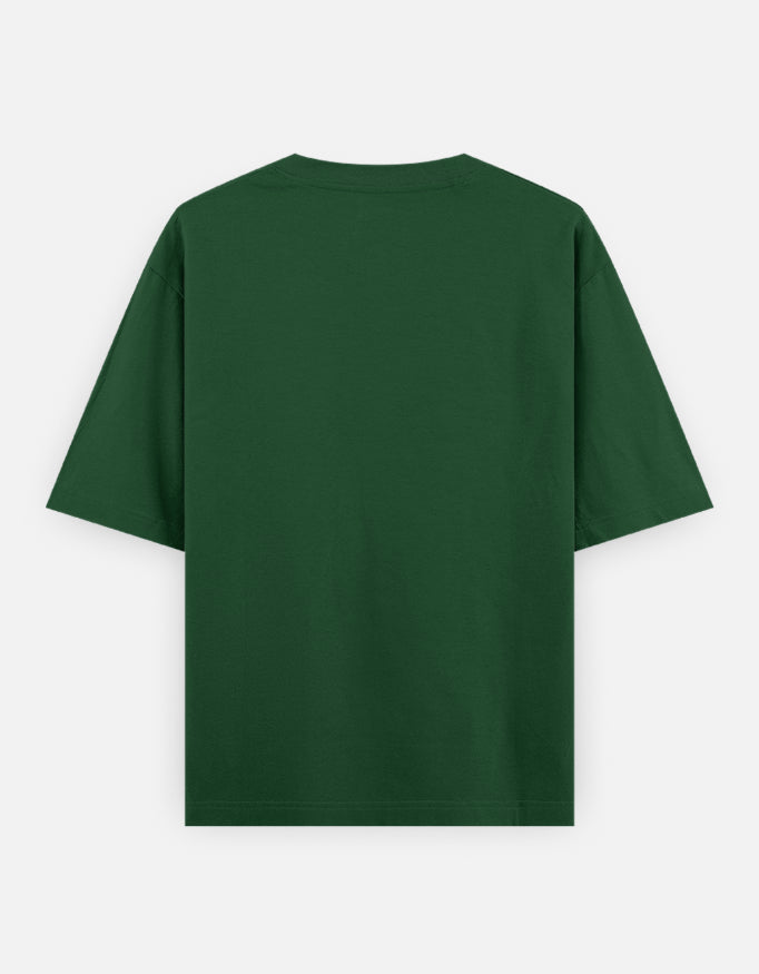 Bulk Unisex Bottle Green Oversized T-Shirt 240 GSM Cotton