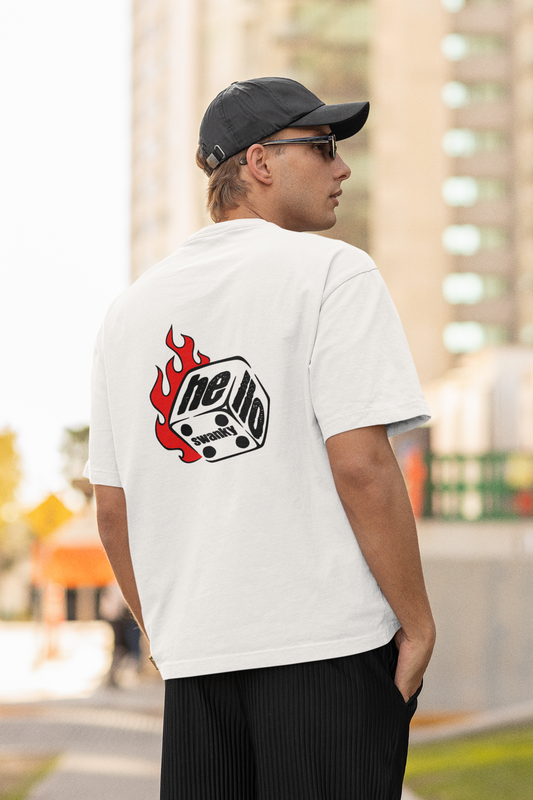 Dice roller oversized t-shirt - s