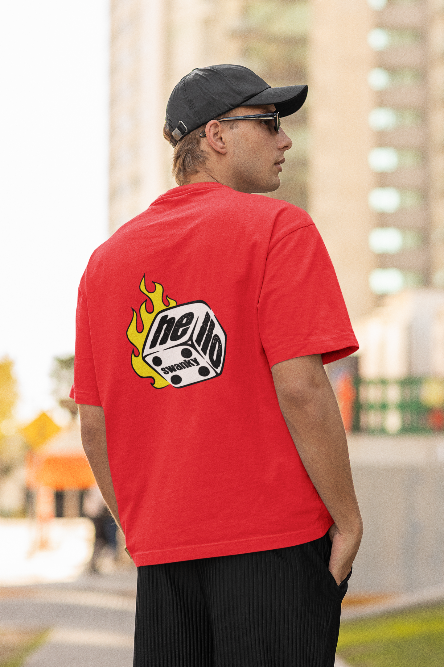 Dice roller oversized t-shirt - s