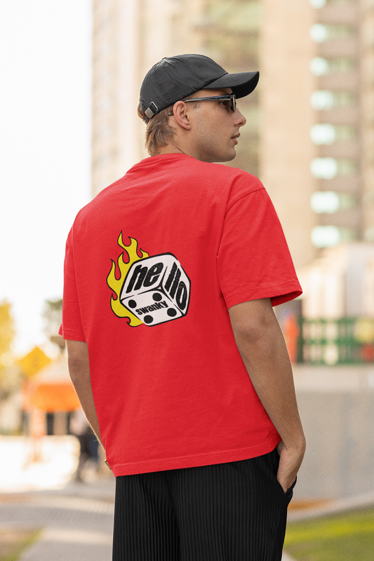 Dice roller oversized t-shirt - s