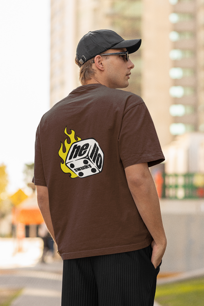 Dice roller oversized t-shirt - s