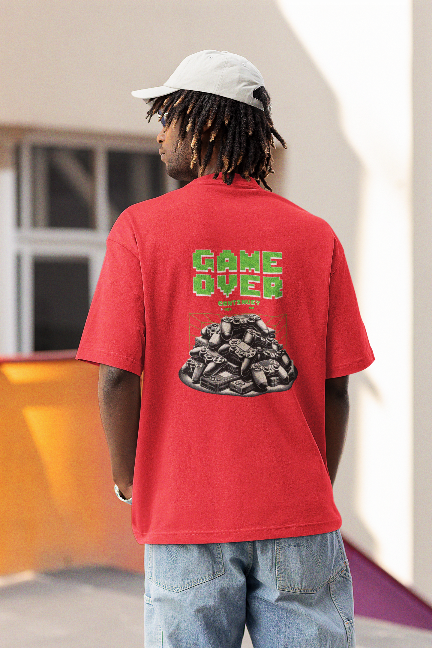 Game over oversized t-shirt - s