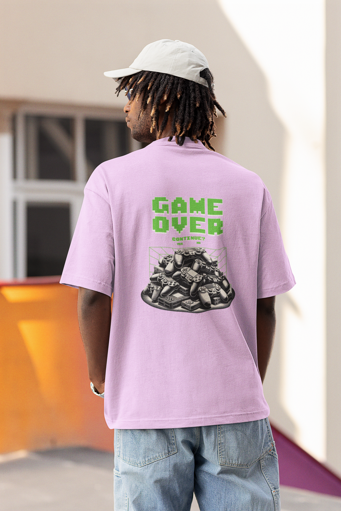 Game over oversized t-shirt - s