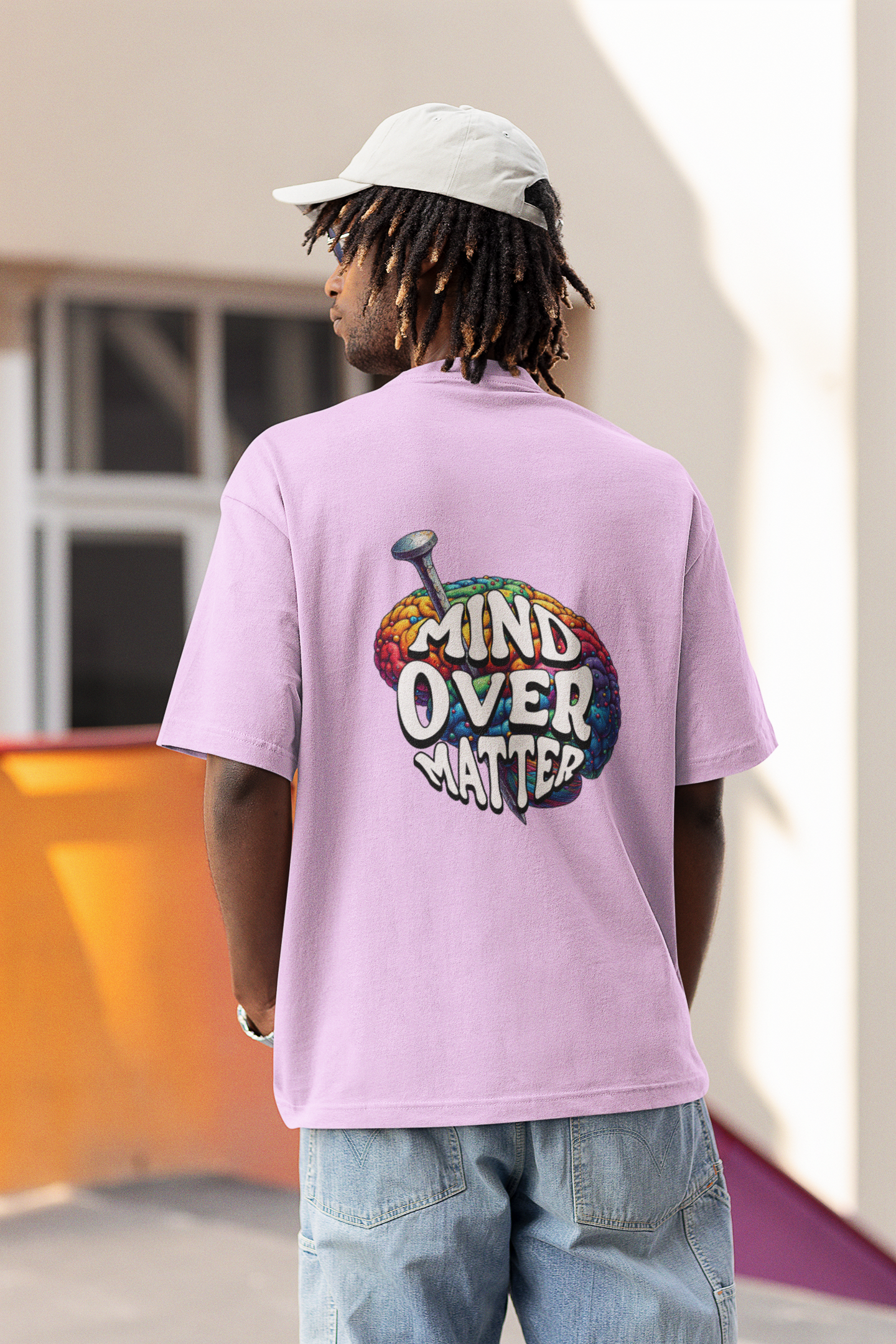 Mind over matter oversized t-shirt - s