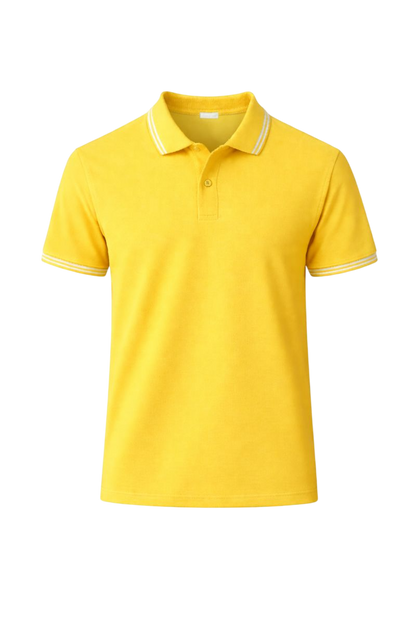 Bulk Unisex Banana Yellow Polo T-Shirt 260 GSM