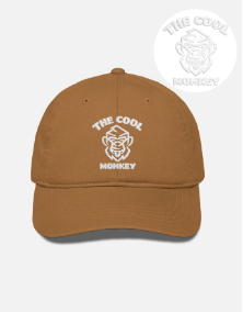 The Cool Monkey Embroidered Design