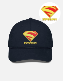 Superman Logo Embroidered Design