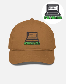 Offline Mood Embroidered Patch Design