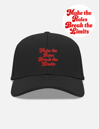 Make the Rules Break the Limits Embroidered Design