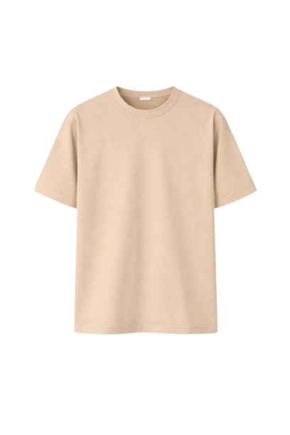 Bulk Unisex Beige Oversized T-Shirt | 240 GSM Cotton