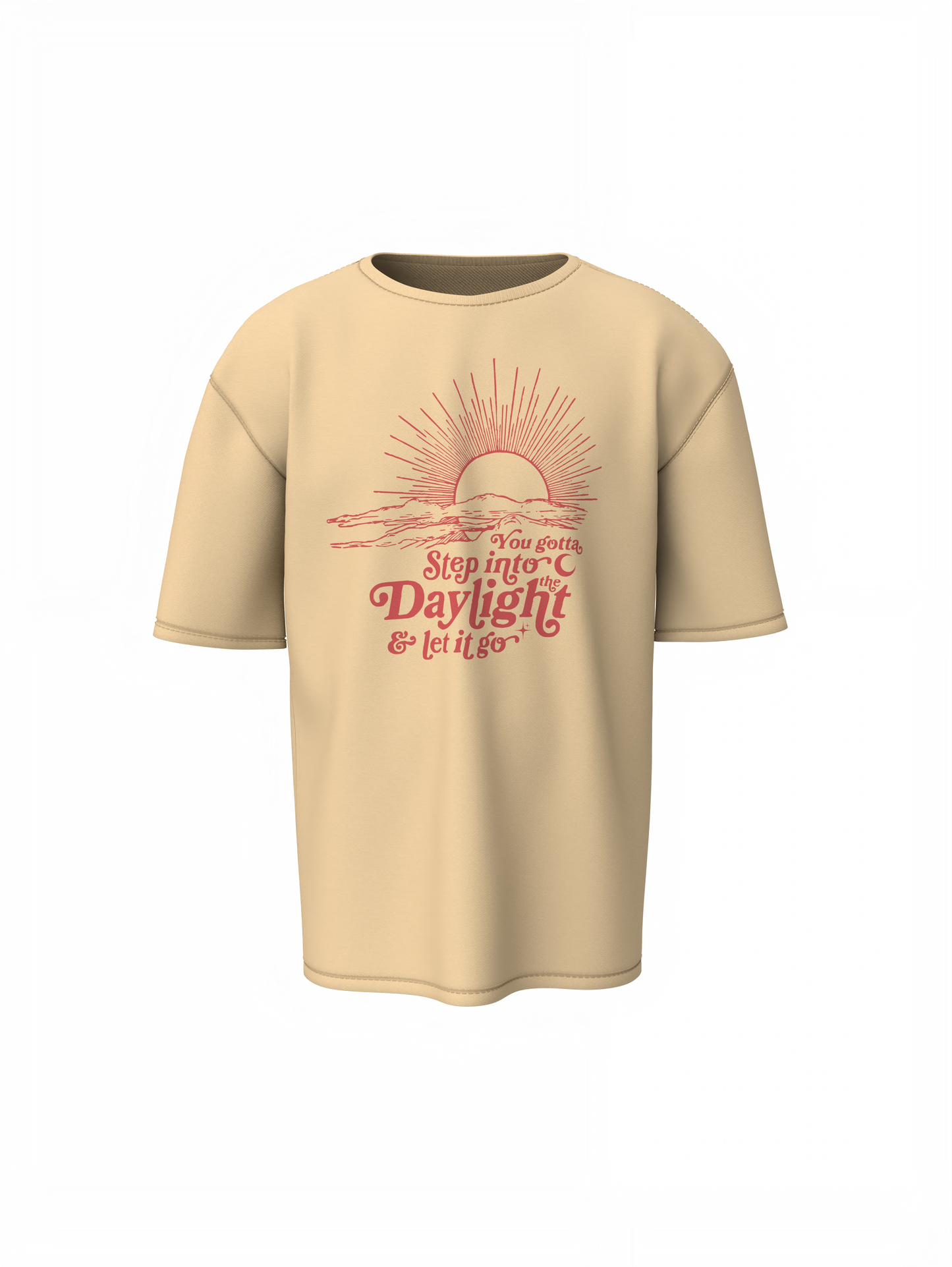 Let It Go Oversized T-Shirt-Trendy Streetwear for Men & Women