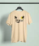 Nivant Beige Round Neck Unisex T-shirt | Marathi Designs